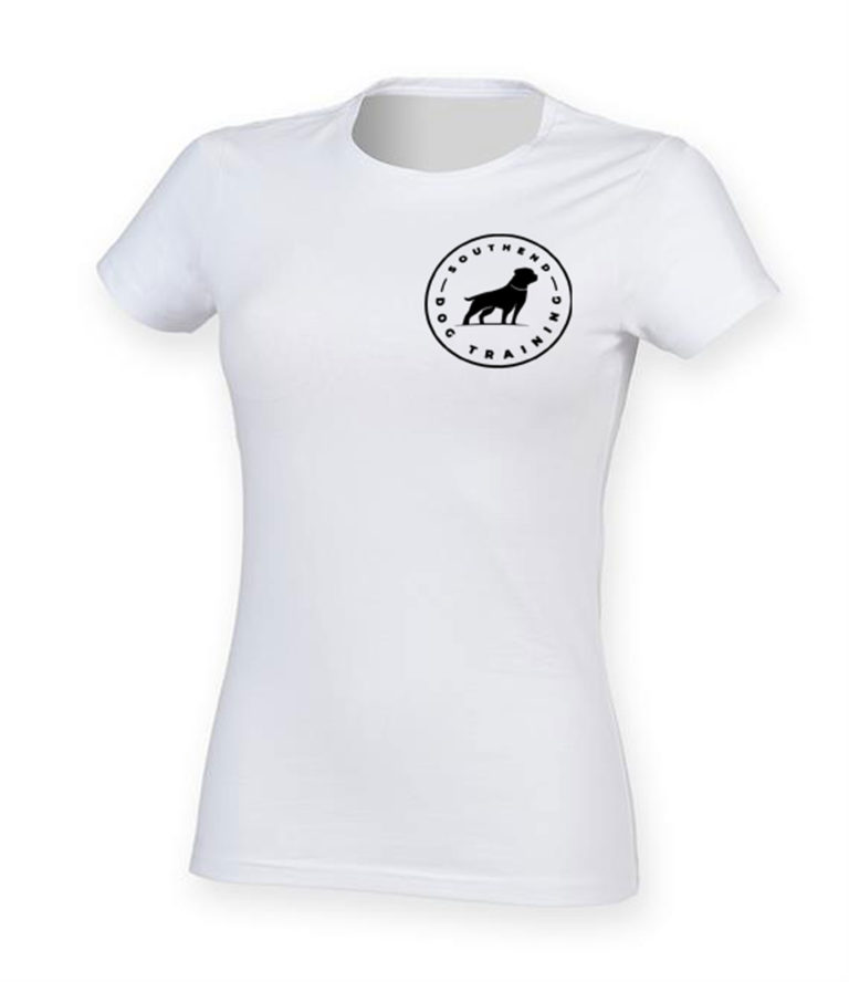 Ladies Fitted Logo T Shirt Southend Dog Training